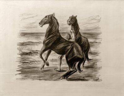 Rising Horses by Max Liebermann